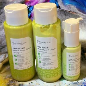 WilderLabs Miracle Sprout Extracts Shampoo, Conditioner & Deep Repair